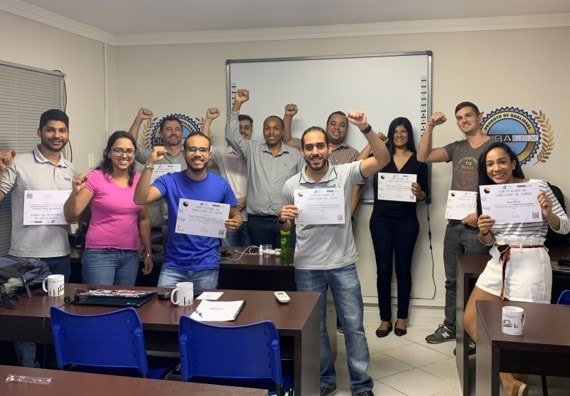 Turma do treinamento de Power BI